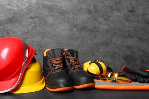 Footwear and hard hat